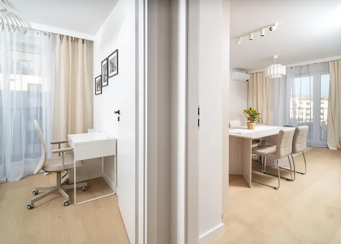 Apartman Beige Harmony For Family & Business Wrocław