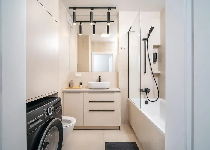 Beige Harmony For Family & Business Apartman Wrocław